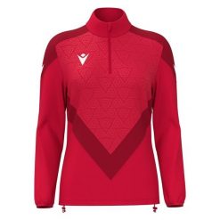 Damski top treningowy Macron Anora. Czerwone topy Macron, bez wzorów, bez kołnierzyka, bez ramiączek. Za 234.00 zł.