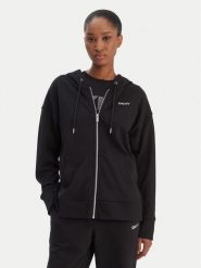 DKNY Sport Bluza DP6J9665 Czarny Regular Fit. Czarne bluzy DKNY Sport, m, bez wzorów, z bawełny, bez kaptura. Za 349.99 zł.