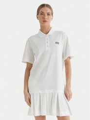 JOOP! Jeans Sukienka codzienna Tadena 30100680 Biały Regular Fit. Białe sukienki Joop! Jeans, na co dzień, xl, bez wzorów, z bawełny, bez kołnierzyka, bez ramiączek, proste. Za 799.99 zł.