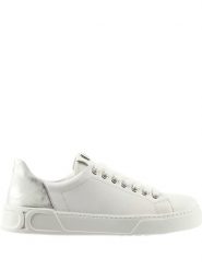 Högl Skórzane sneakersy "Noa" w kolorze biało-srebrnym rozmiar: 42. Białe trampki Högl, bez wzorów, bez zapięcia. Za 331.46 zł.