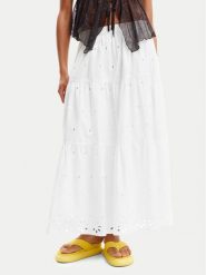 Desigual Spódnica maxi Vicenza 24SWFW05 Biały Regular Fit. Białe spódnice Desigual, m, bez wzorów, z bawełny, maxi. Za 639.99 zł.