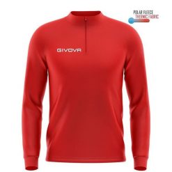 Bluza piłkarska dla dorosłych Givova Maglia Tecnica czerwona. Czerwone bluzy Givova, uniwersalny, bez wzorów, bez kaptura. Za 172.99 zł.