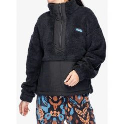 Bluza polarowa damska Kavu Rockhaven. Czarne bluzy KAVU, m, bez wzorów, z polaru, bez kaptura. Za 282.99 zł.