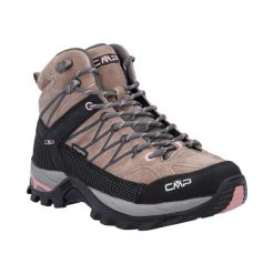 Damski Buty Trekkingowe Wodoodporne Oddychające CMP Rigel Mid Beżowy. Brązowe trekkingi CMP, z materiału, trekkingowe. Za 632.00 zł.