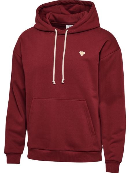 Bluza z kapturem Hummel Bee. Fioletowe bluzy Hummel, xs, z aplikacjami, z bawełny, z kapturem. Za 281.30 zł.