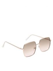 Jenny Fairy Okulary przeciwsłoneczne 4WA-001-SS23 Złoty. Żółte okulary przeciwsłoneczne Jenny Fairy, bez wzorów, z tworzywa sztucznego. Za 49.99 zł.