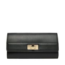 Portfel Tommy Hilfiger. Czarne portfele TOMMY HILFIGER, bez wzorów. Za 329.99 zł.