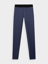 4F Legginsy sportowe w kolorze granatowym rozmiar: XL. Niebieskie legginsy 4f, xl, bez wzorów, z materiału, outdoorowe. Za 93.95 zł.