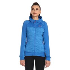 Bluza damska Kilpi Layana. Niebieskie bluzy sportowe Kilpi, xs, bez wzorów, z kapturem. Za 396.23 zł.