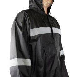 Ponczo o wysokiej widoczności z certyfikatem CE R Flect Waterproof. Białe kurtki sportowe R'FLECT, l, bez wzorów, bez kaptura, rowerowe. Za 178.00 zł.