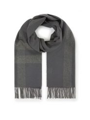 Lanerossi Kaszmirowy szal "Senna" w kolorze szarym - 190 x 35 cm rozmiar: onesize. Szare szaliki Lanerossi, bez wzorów, z kaszmiru. Za 282.99 zł.