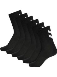 Skarpetki czarne Hummel hmlCHEVRON 6-PACK SOCKS uniwersalne. Czarne skarpety Hummel, bez wzorów, z bawełny. Za 67.00 zł.
