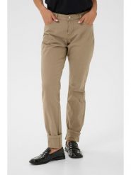 Kaffe Spodnie w kolorze beżowym rozmiar: W27/L32. Brązowe spodnie materiałowe Kaffe, na co dzień, l, z aplikacjami, z materiału. Za 113.99 zł.