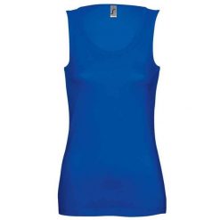 Podkoszulek Damski/panie Jane. Niebieskie koszulki sportowe SOL'S, bez wzorów, bez ramiączek. Za 55.99 zł.