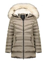 Maison Montaigne Parka "Destimai" w kolorze szarobrązowym rozmiar: XXL. Brązowe parki Maison Montaigne, xxl, bez kaptura. Za 224.52 zł.