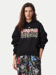 Adidas Bluza Farm Rio Hoodie KR0252 Czarny Regular Fit. Czarne bluzy Adidas, xs, bez wzorów, z syntetyku, bez kaptura. Za 349.99 zł.