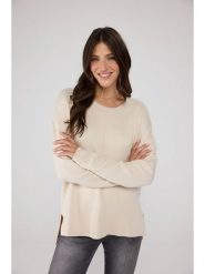 LIEBLINGSSTÜCK Sweter "Talitha" w kolorze kremowym rozmiar: 34. Brązowe swetry LIEBLINGSSTÜCK, bez wzorów, z bawełny, bez ramiączek. Za 210.81 zł.