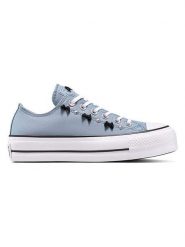 Converse Sneakersy "Chuck Taylor All Star Lift Platform" w kolorze błękitnym rozmiar: 37. Niebieskie trampki Converse, z aplikacjami, bez zapięcia. Za 259.95 zł.