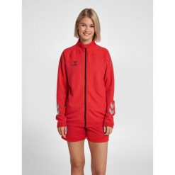 Bluza do piłki ręcznej damska Hummel hml LEAD poly zapinana na zamek. Czerwone bluzy Hummel, xl, bez wzorów, bez kaptura. W wyprzedaży za 162.00 zł.