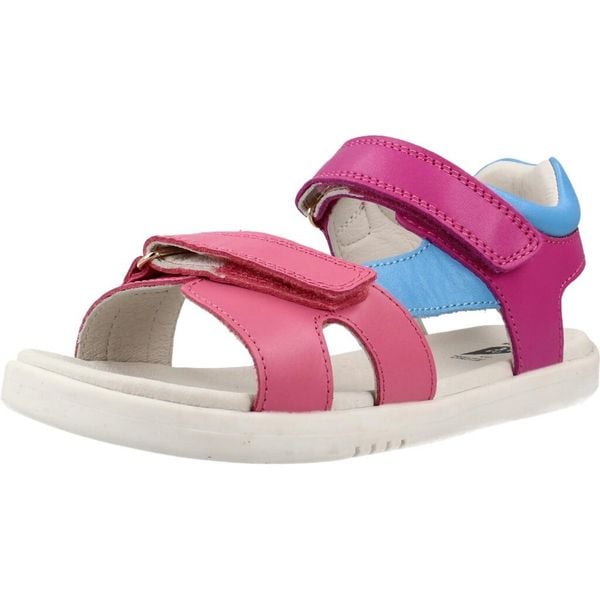 Sandały BOBUX BQ10687Q13HG Rose. Czerwone sandały BOBUX, bez wzorów, ze skóry, bez obcasa, bez zapięcia. Za 274.99 zł.