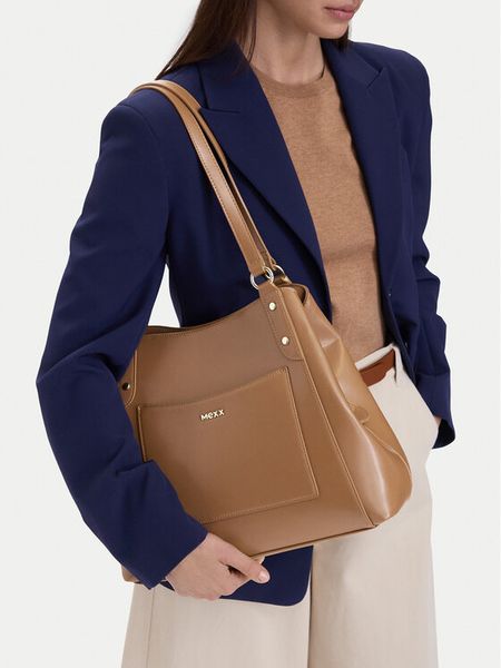 MEXX Torebka CEO-MEXX-S-007-07 Brązowy. Brązowe torebki klasyczne Mexx, bez wzorów, ze skóry, bez dodatków. Za 229.99 zł.