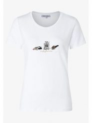 More & More Koszulka w kolorze białym rozmiar: 38. Białe bluzki More & More, bez wzorów, z bawełny, bez kołnierzyka, bez ramiączek. Za 70.08 zł.