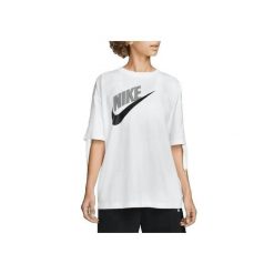 Koszulka Kobieta Nike Sportswear biały. Białe bluzki Nike, bez wzorów, sportowe, bez kołnierzyka, bez ramiączek. W wyprzedaży za 134.35 zł.