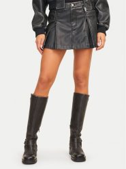 JJXX Spódnica z imitacji skóry Tora 12265729 Czarny Regular Fit. Czarne spódnice JJXX, m, bez wzorów, ze skóry. Za 109.99 zł.
