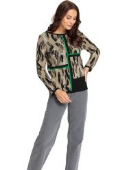 WITT WEIDEN Sweter w kolorze beżowym rozmiar: 44. Brązowe swetry WITT WEIDEN, bez wzorów, ze splotem, bez ramiączek. Za 109.52 zł.