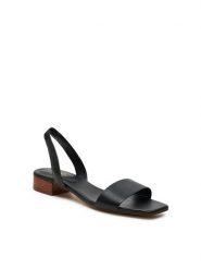 Aldo Sandały Dorenna 13578728 Czarny. Czarne sandały Aldo, bez wzorów, ze skóry, bez obcasa, na płaskiej podeszwie, bez zapięcia. Za 239.99 zł.