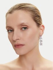 Patrizia Pepe Kolczyki 8J1336/M032-W350 Srebrny. Szare kolczyki Patrizia Pepe, srebrne. Za 589.99 zł.