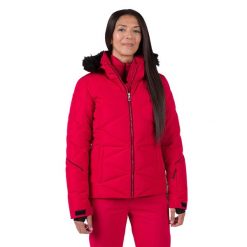 Kurtka narciarska damska Rossignol Staci Pearly Jkt. Czerwone kurtki narciarskie Rossignol, xs, bez wzorów, bez kaptura, narciarskie. W wyprzedaży za 1,459.00 zł.