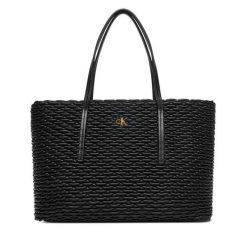 Torebka Calvin Klein. Czarne shopper Calvin Klein, bez wzorów, bez dodatków. Za 649.99 zł.