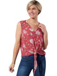 WITT WEIDEN Bluzka w kolorze czerwonym rozmiar: 46. Czerwone bluzki WITT WEIDEN, bez wzorów, z wiskozy, bez kołnierzyka, bez ramiączek. Za 43.99 zł.