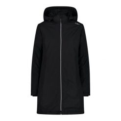 Parka dla kobiet CMP. Czarne parki CMP, xs, sportowe, bez kaptura. W wyprzedaży za 470.50 zł.