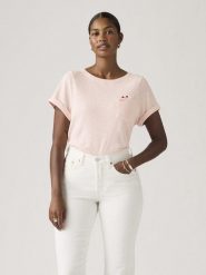 Levi's Koszulka w kolorze jasnoróżowym rozmiar: XS. Różowe bluzki Levi's®, s, bez wzorów, z bawełny, bez kołnierzyka, bez ramiączek. Za 77.95 zł.