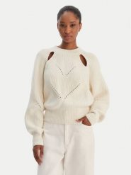 BOSS Sweter Farlant 50554767 Beżowy Relaxed Fit. Brązowe swetry Boss, s, bez wzorów, z wełny, bez ramiączek. Za 999.99 zł.