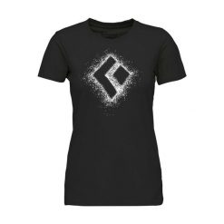Koszulka damska bawełniana Black Diamond Chalked Up 2.0 Tee z krótkim rękawem. Czarne koszulki sportowe Black Diamond, bez wzorów, z bawełny, bez ramiączek. Za 124.99 zł.