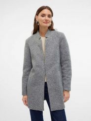 Vero Moda Płaszcz "Katrine" w kolorze szarym rozmiar: S. Szare płaszcze Vero Moda, s, bez wzorów, bez kaptura. Za 88.02 zł.