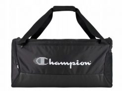 Torba Champion Small Duffel. Czarne torby na ramię Champion, bez wzorów, z materiału, sportowe, na ramię, bez dodatków. Za 125.99 zł.