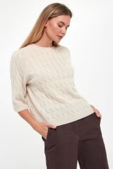 Sweter damski z kaszmirem Franz MARELLA MONOCHROME. Swetry Marella, s, bez wzorów, z kaszmiru, bez ramiączek. Za 1,079.00 zł.