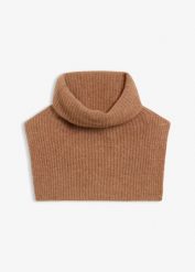 Szal typu komin z domieszką wełny z alpaki. Niebieskie szaliki bonprix, bez wzorów, z wełny. Za 124.99 zł.