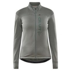 Damski jersey z długim rękawem Craft Core Bike Subz. Zielone kurtki sportowe Craft, bez wzorów, z jersey, bez kaptura, rowerowe. W wyprzedaży za 290.00 zł.