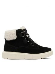 Sorel Botki Explorer™ III Nw Lace Wp 2077961010 Czarny. Czarne botki Sorel, bez wzorów, ze skóry, bez obcasa, na płaskiej podeszwie, bez zapięcia. Za 649.99 zł.