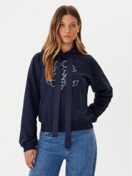 JOOP! Bluza Tinna 30046176 Granatowy Regular Fit. Niebieskie bluzy sportowe Joop!, m, bez wzorów, z bawełny, bez kaptura. Za 769.99 zł.
