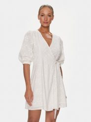 Selected Femme Sukienka 16089220 Biały Regular Fit. Białe sukienki Selected Femme, na co dzień, bez wzorów, z bawełny, bez kołnierzyka, bez ramiączek, proste. Za 339.99 zł.