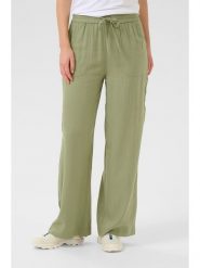 Kaffe Spodnie w kolorze zielonym rozmiar: 44. Zielone spodnie materiałowe Kaffe, na co dzień, s, bez wzorów, z materiału. Za 104.99 zł.