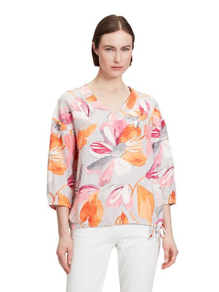 Betty Barclay Lniana bluzka ze wzorem rozmiar: 38. Bluzki Betty Barclay, bez wzorów, ze lnu, bez kołnierzyka, bez ramiączek. Za 73.93 zł.