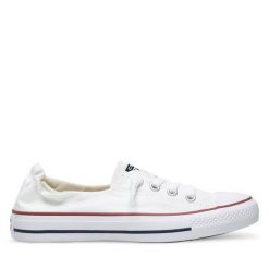 Trampki Converse. Białe trampki Converse, bez wzorów, bez zapięcia. Za 169.99 zł.