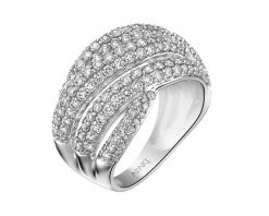 Pierścionek z białego złota z diamentami - 2,13 ct - próba 585. Białe pierścionki Apart, z diamentem, złote. Za 19,990.00 zł.